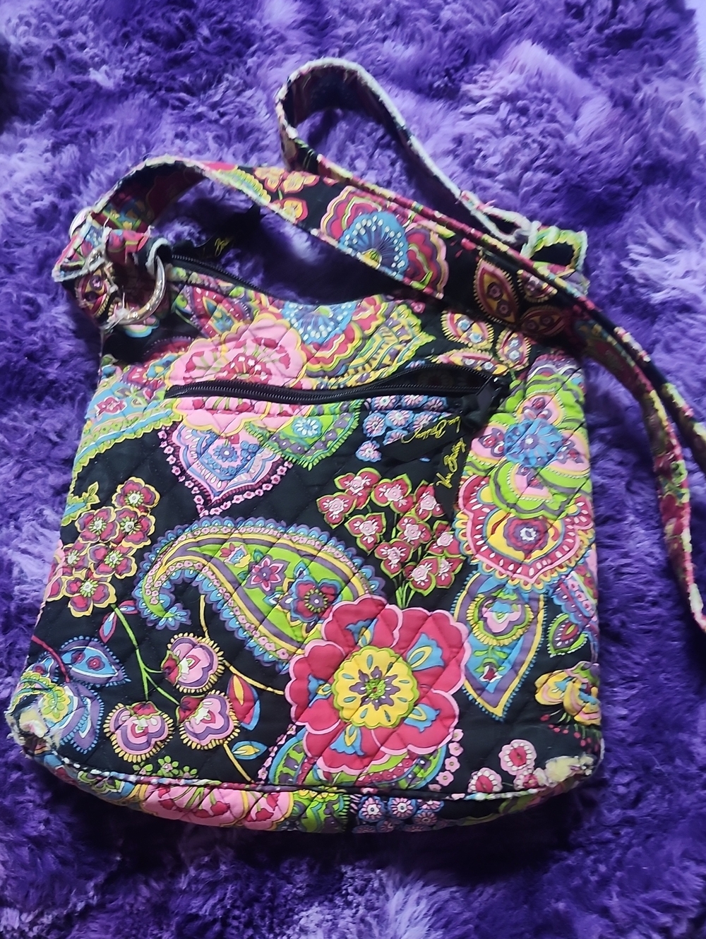 Quilted Vera Bradley Crossbody Bag -